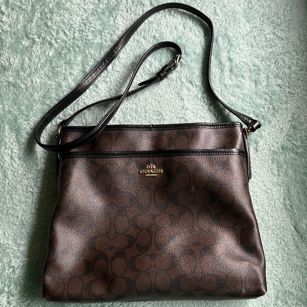Brown coach crossbody